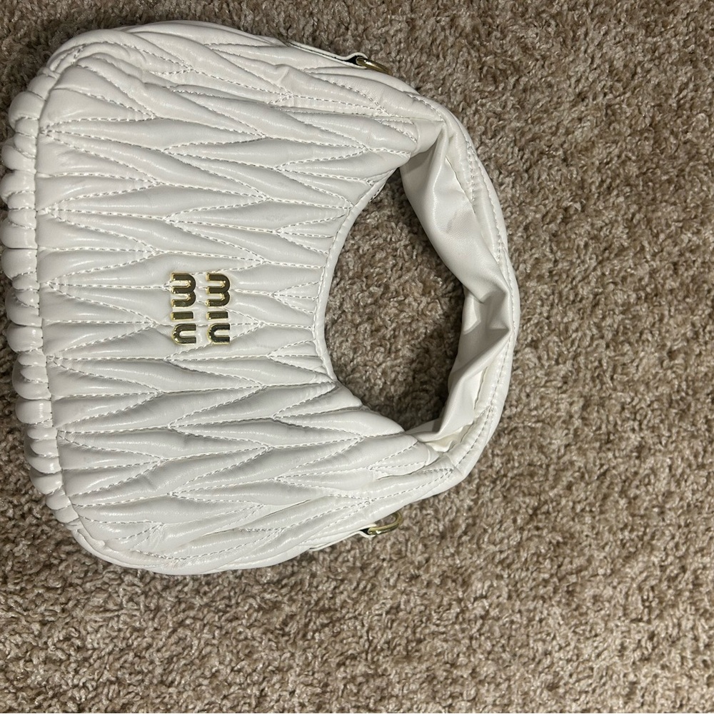 White Quilted Shoulder Bag